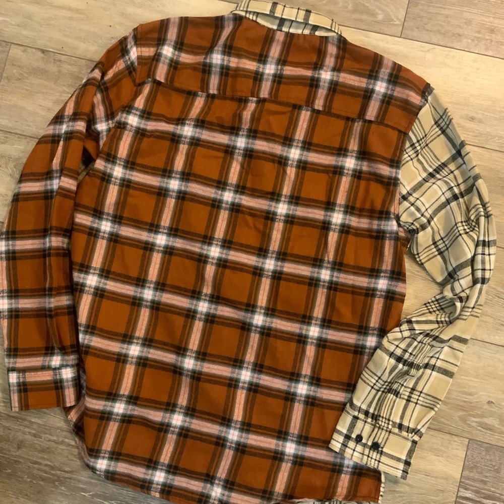 Rsq Multi Color Flannel Button Down. Size Xl - image 5